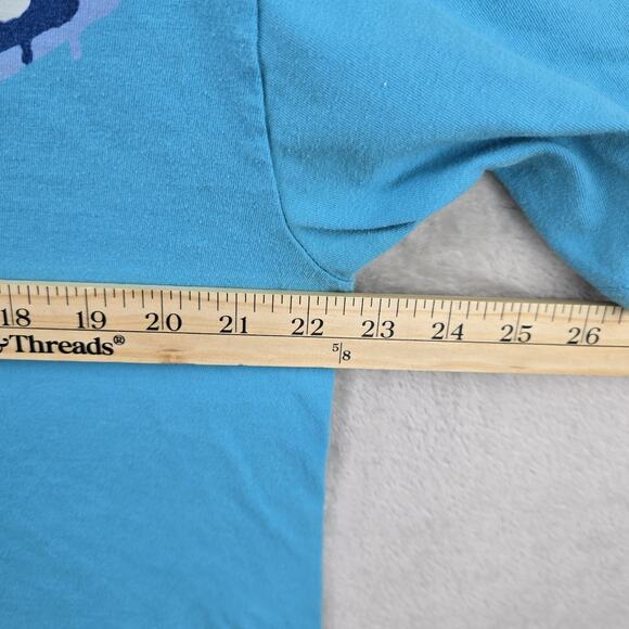 Vintage Volcom Shirt Mens XL Blue Script Logo Graphic Tee Y2K Skater Surf - Picture 8 of 9